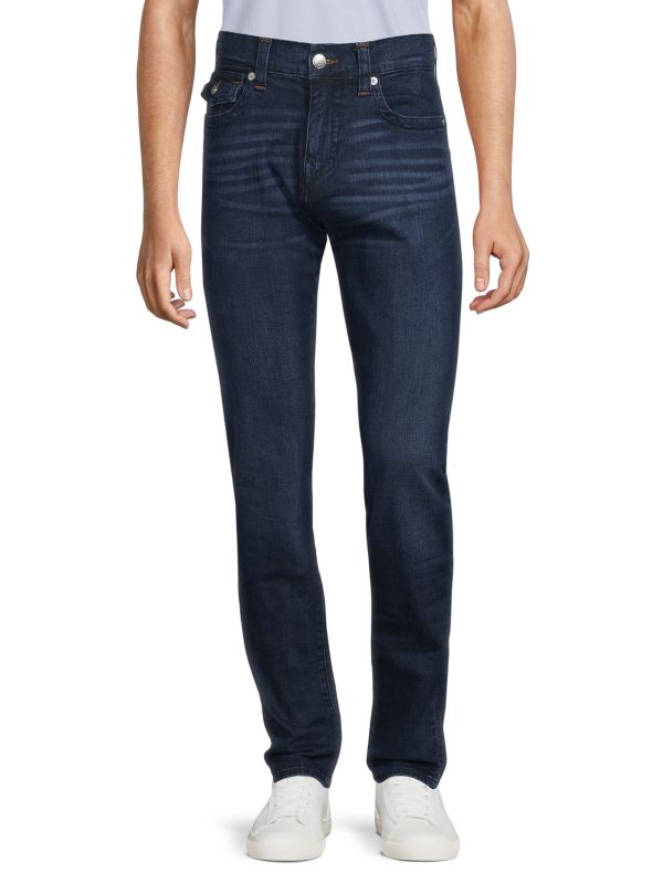 True Religion Rocco Skinny Fit Flap Jeans